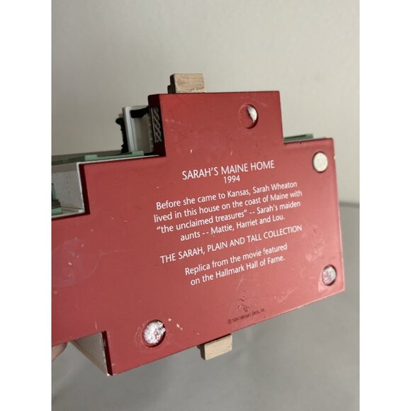 1994 Hallmark The Sarah Plain and Tall Collection Sarah's Maine Home with Box - Picture 6 of 9